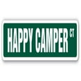thumbnail image 1 of SignMission D-18-SS-HAPPY CAMPER 18 in. Happy Camper Street Sign Decal - Camp Happiness Fun Time, 1 of 1