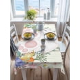 thumbnail image 3 of Easter Rectangle Tablecloth, Spring Rabbit Ears Foot Colorful Eggs Leaf Floral Waterproof & StainResistant Tablecloth, Washable Oil-proof Table Cover for Dining/Party/Wedding/Camping/Buffet 52x70 In, 3 of 9