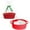 A-Red, variant on Decorative Empty Gift Basket Storage Basket Red A,Small Basket with Gift Bag and Ribbons 12"X 8" X 5" Cute Small Woven Basket Rope Shelf Toys Storage Basket with Handle Decorative Empty Gift Basket