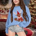 thumbnail image 2 of TBWNWG Pyjamas pour Enfants, Chandail à Capuchon d'Hiver à Col Rond pour Filles, Manches Longues, Imprimé de Noël, Chandail Chaud et Confortable pour Temps Froid, Tailles 6-7 Ans, 2 of 4
