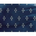 thumbnail image 4 of oneOone Georgette Viscose Fabric Plus Sign Kasuri Decor Fabric Printed BTY 42 Inch Wide, 4 of 4