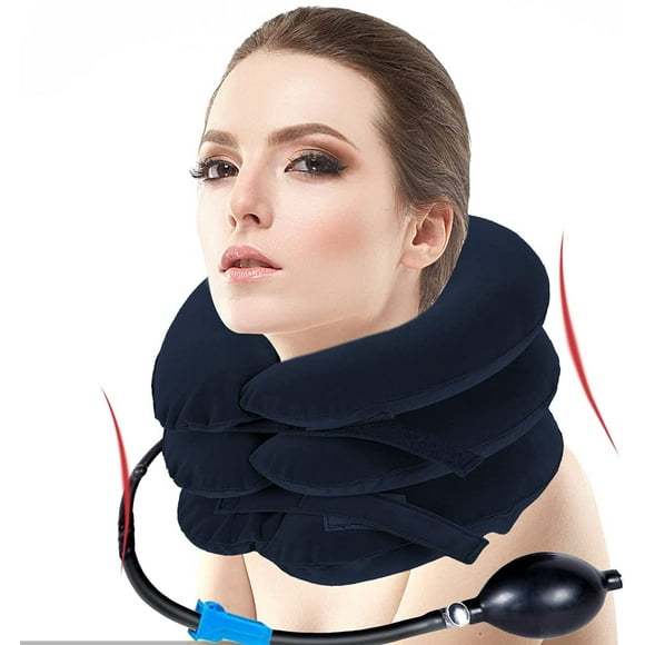 Inflatable Cervical Collar, Cervical Traction, Painful Cervicals, Cervical Traction Device, Inflatable Cervical Collar, Blue