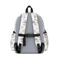 thumbnail image 2 of Unicorn and Butterfly White Pattern Backpack for School, Cute School Bag with Adjustable Shoulder Straps and Padded Back, 13.4"x11"x4.7", 2 of 4