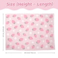 thumbnail image 3 of Manta de bebé SANDJEST Strawberry Minky de 76 x 102 cm para niñas, 3 of 7