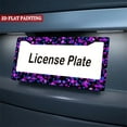 thumbnail image 5 of 2PC Purple and Blue Floral Pattern Car License Plate Frames with Mounting Hardware 6.3x12.2inch(16x31cm), 5 of 8