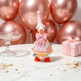 thumbnail image 4 of RUINIXCW 7 Inch Birthday Desk Goose Outfits Desktop Duck Outfit Mini Porch Goose Outfit for Desk Goose Figurine Felt Desk Goose Clothes Hat Bowtie Set (No Goose), 4 of 8