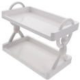 thumbnail image 4 of Troglfold desk shelf Desktop Double-layer Storage Rack White,9.45"X5.71"X7.68", 4 of 10