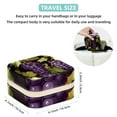 thumbnail image 5 of Grape Portable Square Jewelry Box Organizer for Rings, Earrings, Necklaces, Bracelets - for Girls and Women, 5 of 6