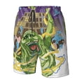 thumbnail image 5 of Cartoon Ghostbusters Men's Beach Shorts Swim Trunks Casual Quick Dry Board Shorts Swimwear with Mesh Lined and Pockets, 5 of 8