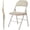 Khaki, variant on 4 Pack Folding Chairs, Padded Leather Seat with Backrest for Home/Office/Party, Easy to Use and Store, Black