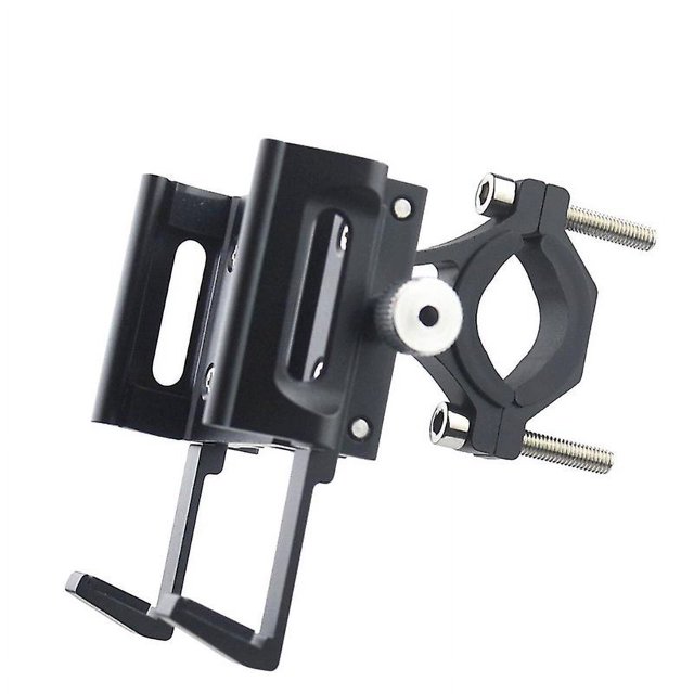 Black Soporte para teléfono con manillar de motocicleta, soporte para Gps para teléfono móvil de 4,5-7 pulgadas