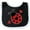 Black and White, variant on Inktastic Ladybug Lover Red and Black Girls Baby Bib