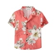 thumbnail image 4 of Camisas de verano con estampado 3D de palmeras para hombre, ropa de calle hawaiana de gran tamaño para playa, ropa de hombre a la moda, camisetas con solapa y botón, 4 of 5