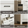thumbnail image 6 of VEANERWOOD White Tall Dresser Wood 6 Drawer Dressers for Bedroom, Modern Wood Chest of Drawers with Metal Handle, Storage Cabinet for Living Room, Hallway, 6 of 7
