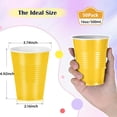 thumbnail image 5 of 50 Pcs Disposable Plastic Cups, MODANU Colored Plastic Cups, 16 oz Plastic Party Cups, Strong and Sturdy Disposable Cups for Party, Wedding, Christmas, Yellow, 5 of 6