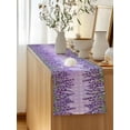 thumbnail image 5 of Table Runner 36 Inches Long for Kitchen Dining, Purple Lavender Dresser Scarf Farmhouse, Dining Table Decorations for Wedding/Parties, Spring Watercolor Wildflowers Plant Plaid 13 x 36 In, 5 of 8