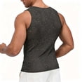 thumbnail image 4 of WIZUTIZ Men's Tank Tops Party Sequin Fishnet Hollow Out Sheer Breathable Tank Tops Camisole Waistcoat Nightclub Summer Sleeveless Top, 4 of 4