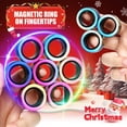 thumbnail image 2 of Juego de anillos magnéticos en forma de fidget, paquete de 9, Jawhock, para aliviar el estrés por TDAH, 2 of 8
