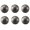 Pearl Black, variant on HDJNal 6 Pcs Cabinet Knobs with Screws, 25mm Drawer Handles Ball Shaped cupboards Door Knobs for Dresser Drawers and Kitchen, Bathroom Cabinet, Office,Swiss Gold