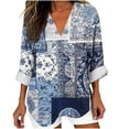 thumbnail image 4 of Neewe Womens Long Sleeve Shirts Casual Summer Fashion Ladie Tops Loose Fit Spring Lightweight Clothes Beach Vacation, 4 of 5