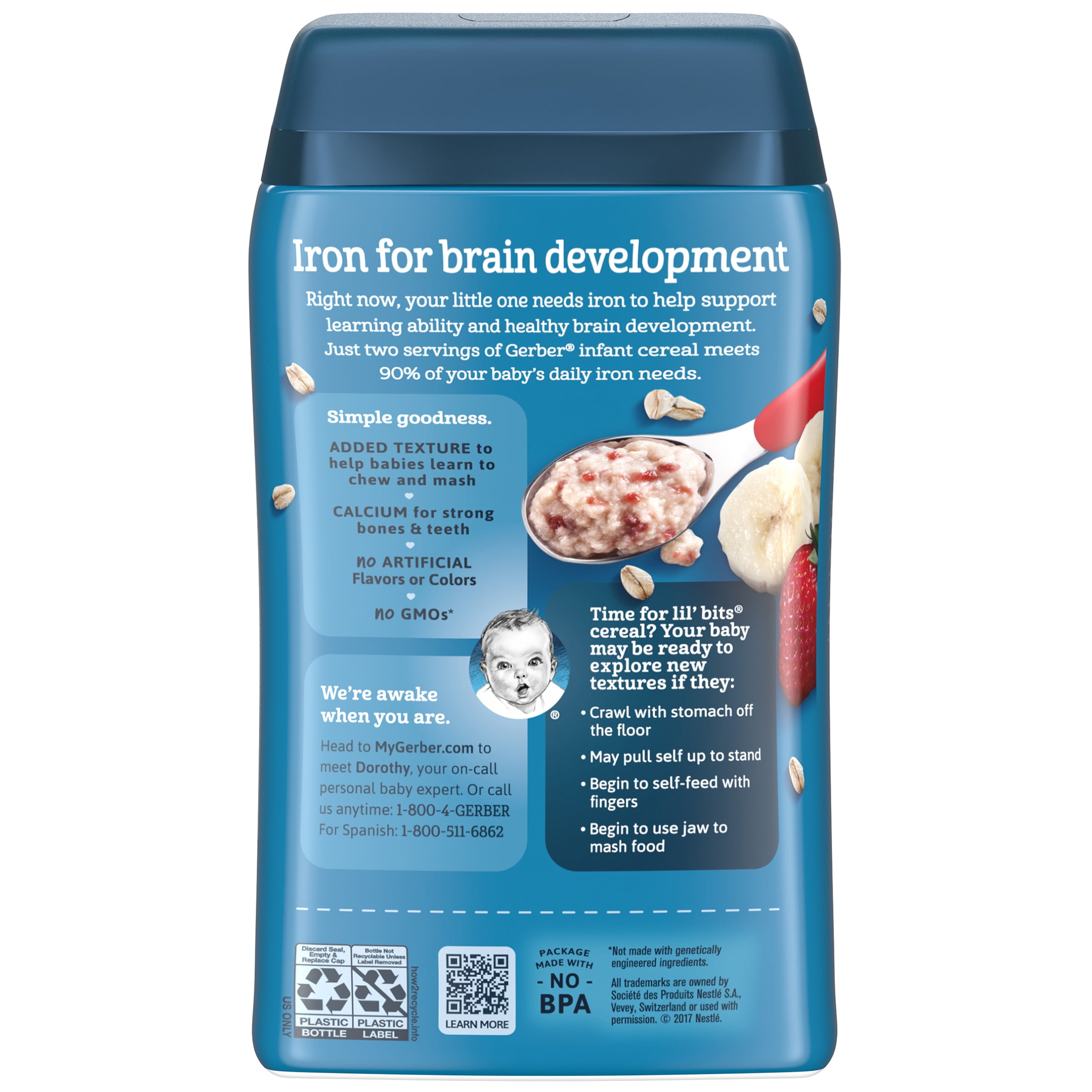 oatmeal cereal in bottle at 4 months