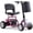Purple, variant on SKRT Heavy-Duty Folding Mobility Scooter | 14 Mile Work Range | 300 lbs Steel Frame | Industrial Grade Tires | Tool-Free Removable Battery | Electro-Mechanical Brakes, Green