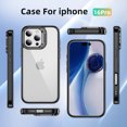 thumbnail image 7 of Xhy iPhone 16 Pro Case with Privacy Screen and Lens Protector Heavy Duty Protection Clear Case for lPhone 16 Pro 6.3 inch 2024 Phone - Black, 7 of 7