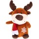 thumbnail image 1 of Muñeco de peluche navideño con forma de ciervo de 22 cm, juguete creativo con forma de animal, muñeco de dibujos animados, pacificador (marrón), 1 of 8