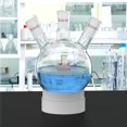 thumbnail image 5 of StonyLab 1L Round Bottom Flask, 3 Neck, 24/40 Outer Joint, Heat-Resistant Borosilicate Glass, Laboratory Lab Supply, 5 of 8