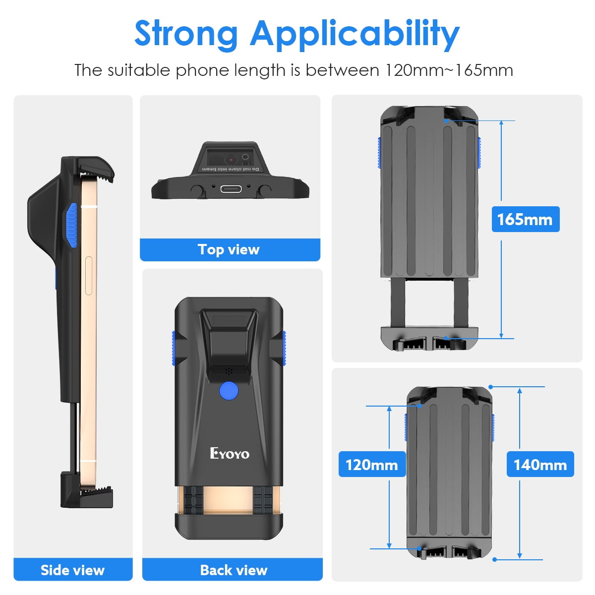 2D Phone Back Clip Barcode Scanner Portable Barcode Reader Data Matrix Code 1D 2D QR Scanner2D Phone Back Clip Barcode Scanner Portable Barcode Reader Data Matrix Code 1D 2D QR Scanner ,Ultra HD