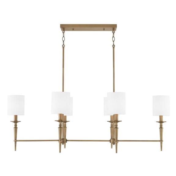 6 Light Island-Aged Brass Finish Capital Lighting 842661Ad-701
