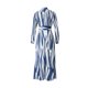 thumbnail image 5 of VISgogo Vestido Casual para Mujer, Color Sólido/Rayas/Contraste de Color Impreso Manga Larga Cuello en V Vestido Largo VISgogo moda, 5 of 9