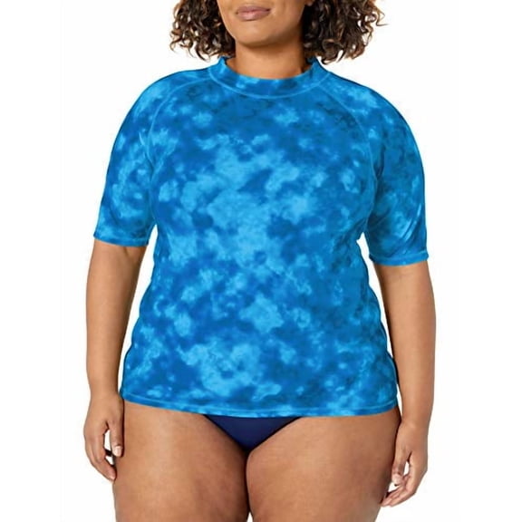 KANU SURF WOMENS PLUS-SIZE UPF 50 ACTIVE RASHGUARD & WORKOUT TOP :: SIZE 3X