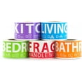 thumbnail image 1 of 250 Home Moving Labels for 1 Bedroom House. 50 Labels Per Room, 5 Color Coded Label Rolls. Fragile Label Included. For Moving Boxes, Moving Supplies,, 1 of 5