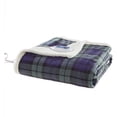 thumbnail image 4 of Woolrich Brewster Oversized Mink to Berber Heated Throw, 60x70", Blue/Green, 4 of 9