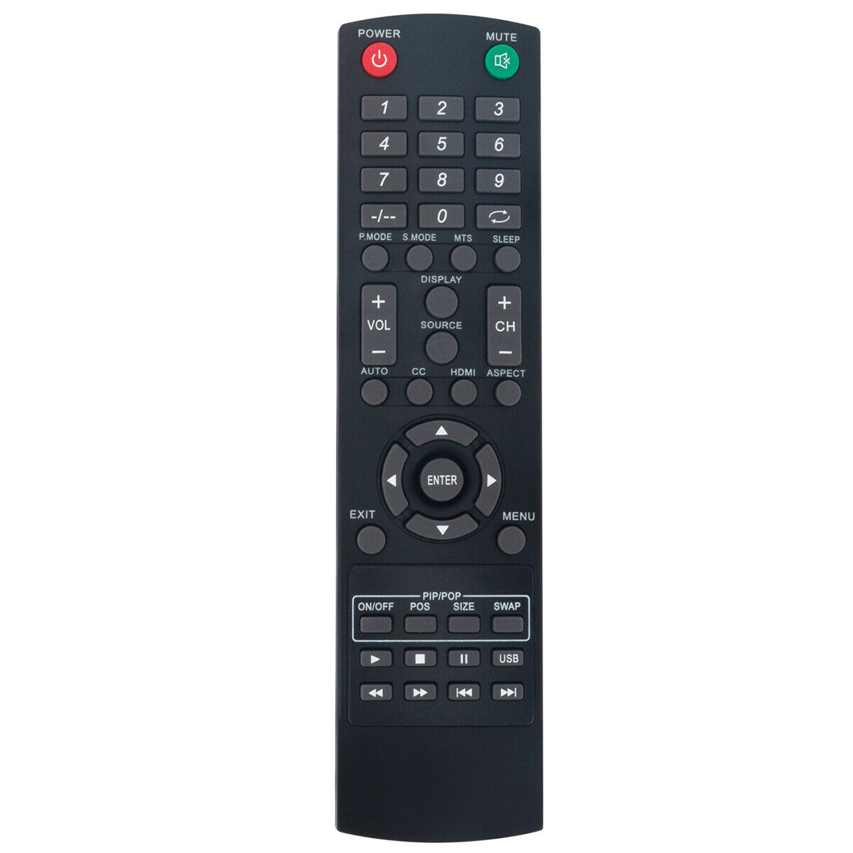 New Replacement Remote Control for Polaroid DVD TV COMBO Combination
