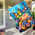 thumbnail image 6 of Spring Flower Garden Flag Dragonfly flags Welcome Summer House Flag for Outdoors 28 x 40 Double Sided Large Decorative Flag, 6 of 10
