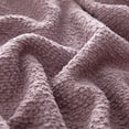 thumbnail image 3 of Mainstays Reversible Cozy Boucle Chenille Plush Throw, Purple 50" x 70", 3 of 9