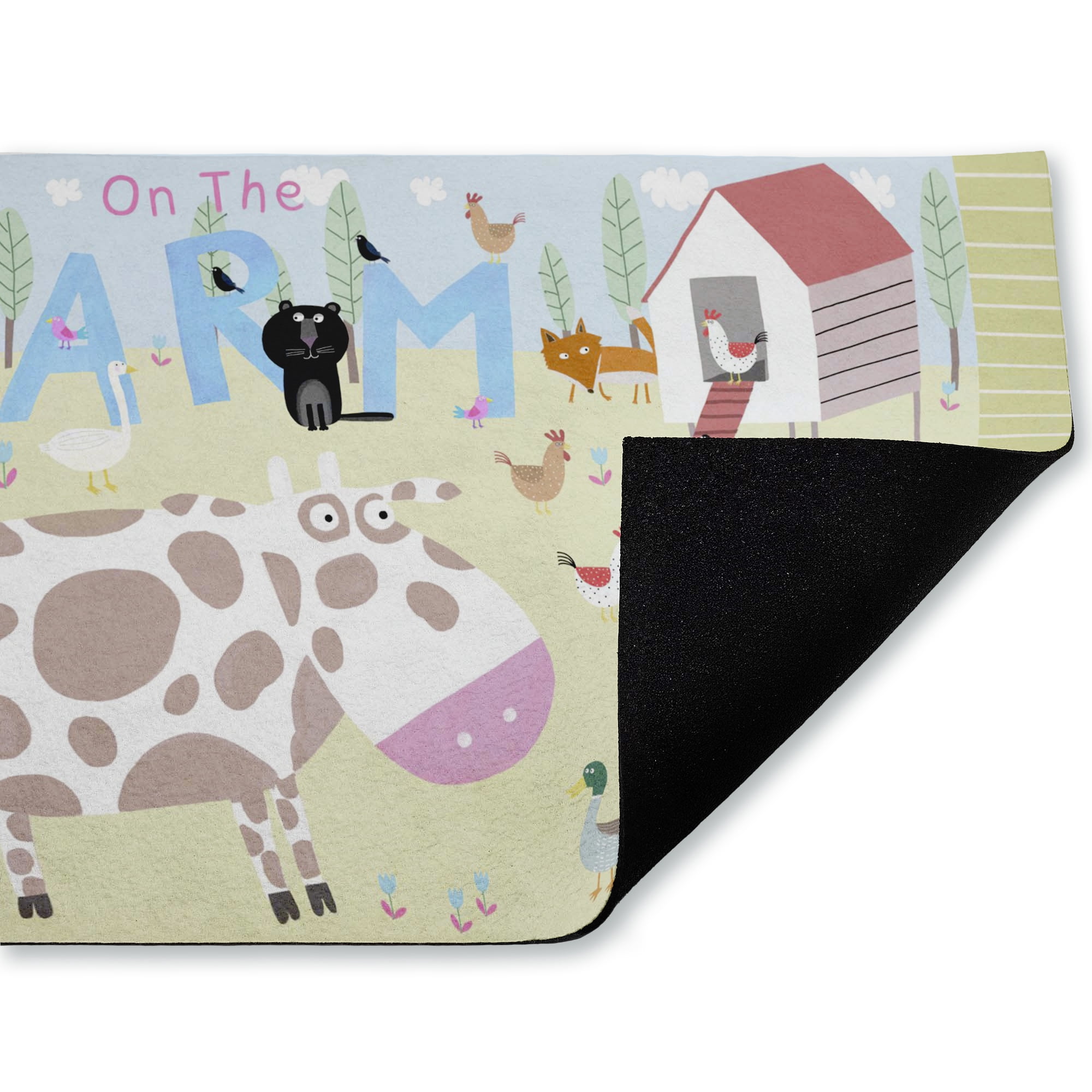 Stupell Industries Fun Farm Animals Printed Outdoor Door Floor Mat, design by Carla Daly