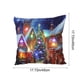 thumbnail image 3 of Funda de almohada de poliéster, decoración navideña, almohadas LED navideñas, regalos navideños, almohadas LED que pueden parpadear o permanecer encendidas, dos modos de cambio, cojines de sofá estamp, 3 of 6