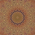 thumbnail image 1 of Ahgly Company Machine Washable Indoor Square Transitional Brown Red Area Rugs, 6' Square, 1 of 7