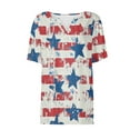 thumbnail image 4 of 4th of July Shirts for Women Summer Graphic Tees American Flag Patriotic Fourth of July Outfit Short Sleeve Tunic Tops, 4 of 4