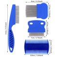 thumbnail image 3 of Cat Dog Flea Comb, Pet Tear Stain Remover Comb Set Pet Dog Cat Grooming Comb (4 Pieces), 3 of 5