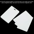 thumbnail image 4 of 100 Pack Blank Cards 15mil ID Cards with Slot Punch on Short Side White, 4 of 6