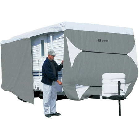 Rv Covers Toy Hauler Classic Accessories PolyPRO 3 Deluxe Travel Trailer RV Cover & Toy Hauler RV Cover, Fits 33' - 35' Trailers ()