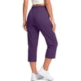 thumbnail image 5 of Fantaslook Women Capri Pants High Waisted Drawstring Summer Yoga Pants Workout Cropped Joggers Lounge Pants with Pockets, 5 of 9