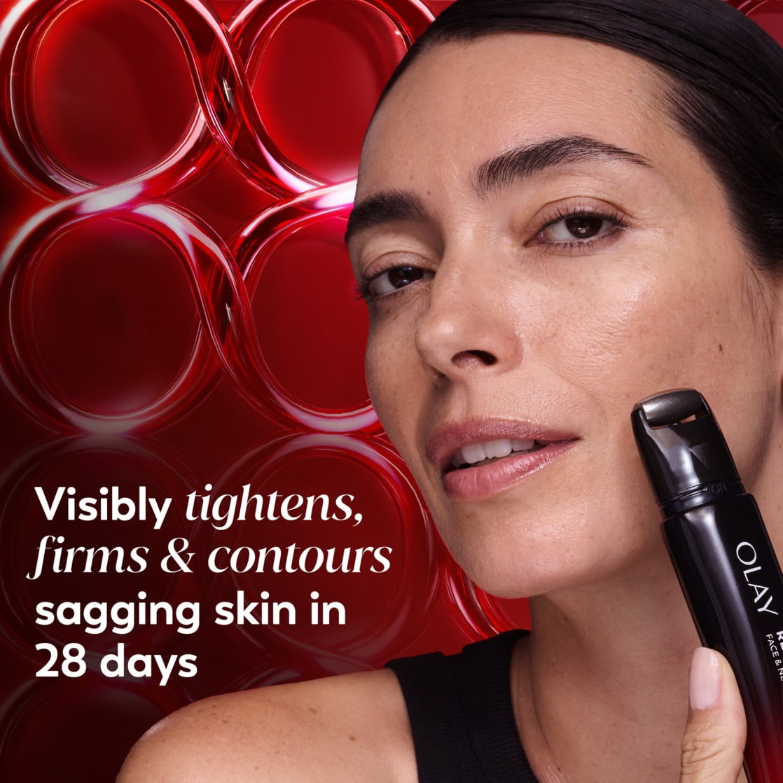 OLAY REGENERIST Lifting & Sculpting Face, Neck, Decollete Treatment, Fragrance-Free, Triple Collagen Peptide with NAD+