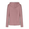 thumbnail image 5 of tklpehg Hoodies for Women Lightweight Casual Going Out Tops Long Sleeve Tops Vintage Sweatshirt Hooded Loose Classic Solid Color Pullover (Pink,XXXXXL), 5 of 5