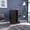Brown, variant on Light gray finish - Rail guards on shelves - Garage bar - Practical storage option