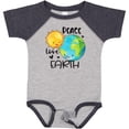 thumbnail image 3 of Inktastic Earth Day Peace Love Earth Boys or Girls Baby Bodysuit, 3 of 5